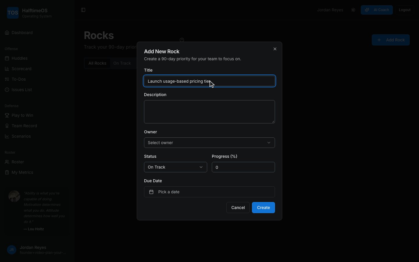 Step 3: Give it a clear, specific title — something your whole team can repeat.