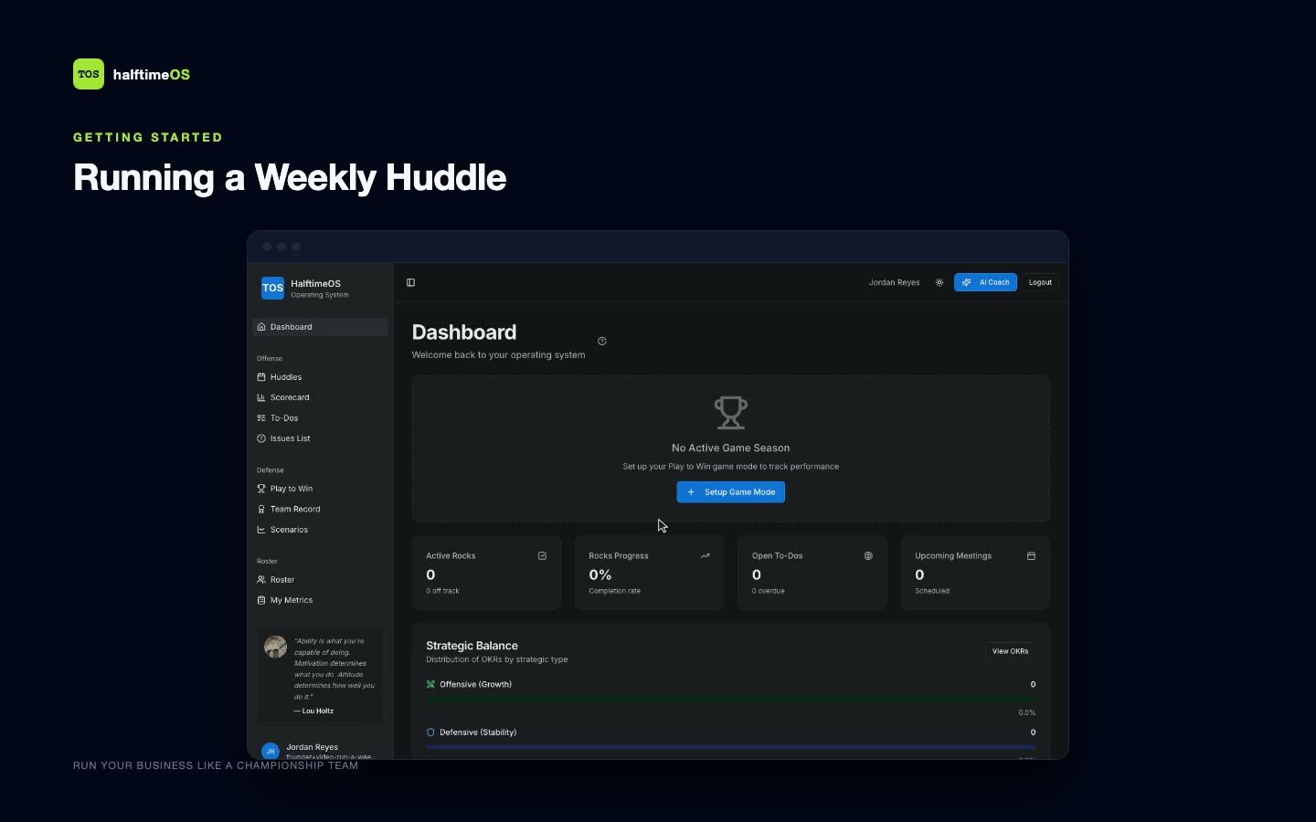 Running a Weekly Huddle