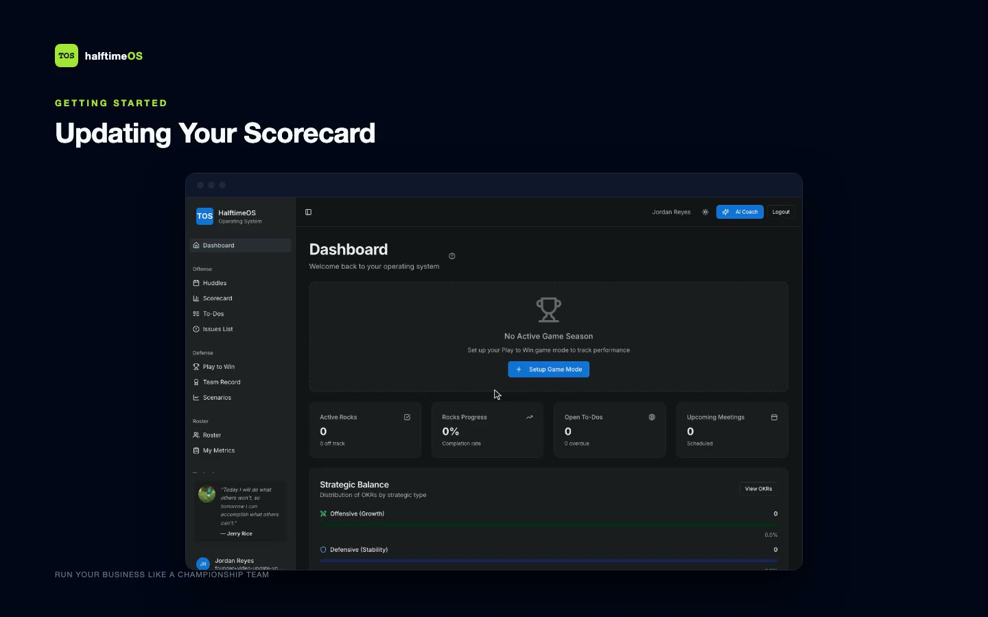 Updating Your Scorecard